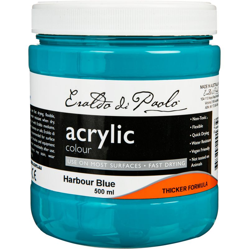 Eraldo Di Paolo Acrylic Paint Harbour Blue 500ml