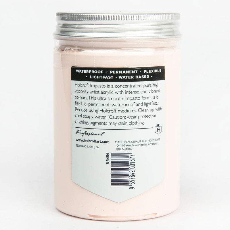 White Smoke Holcroft Professional Acrylic Impasto Paint Pink Sand 250ml Acrylic Paints