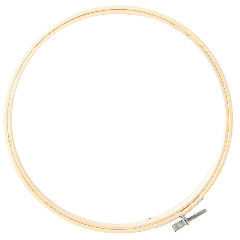 White Bamboo Embroidery Hoop 20cm / 8" Needlework Hoops and Frames