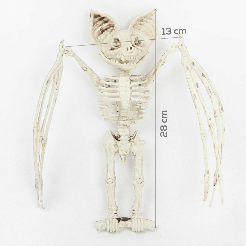 White Smoke Art Star Halloween Bat Skeleton with Movable Wings Halloween