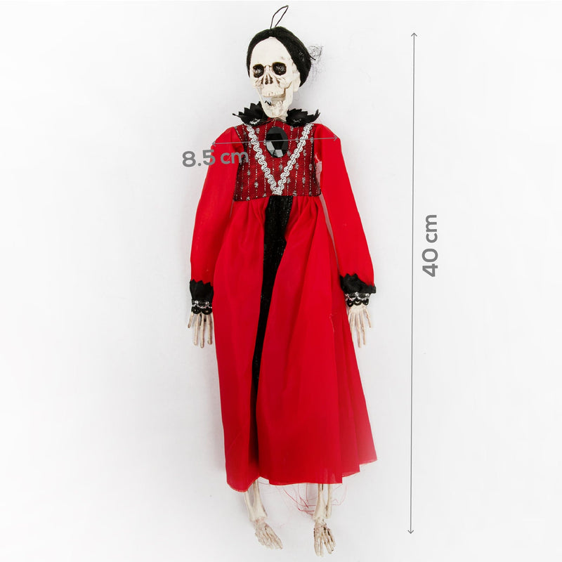 White Smoke Halloween Hanging Skeleton Vampire-Female 40cm Halloween