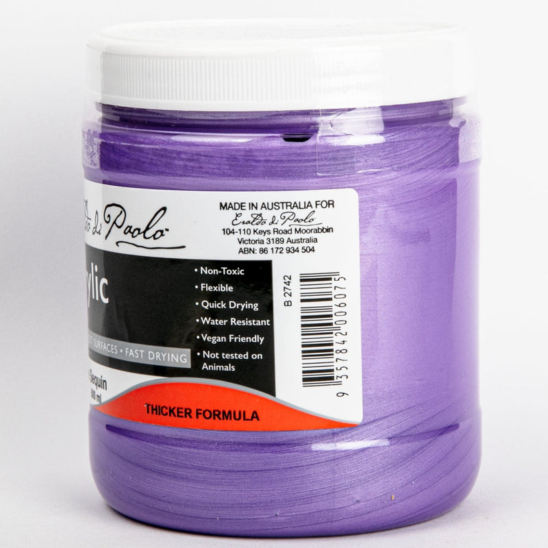 Medium Purple Eraldo Di Paolo Acrylic Paint 500ml Purple Sequin Acrylic Paints