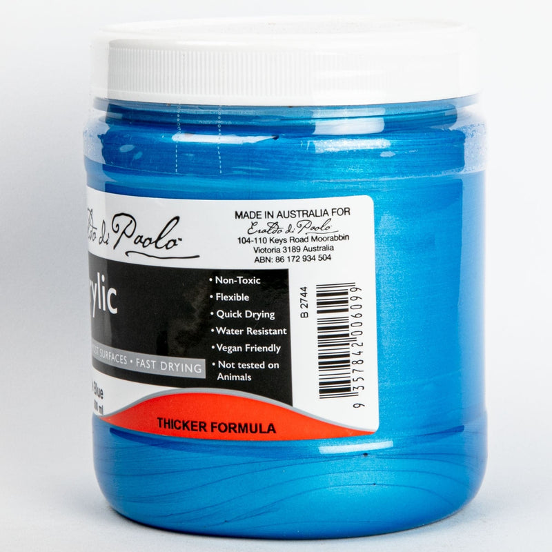Dodger Blue Eraldo Di Paolo Acrylic Paint 500ml Diode Blue Acrylic Paints