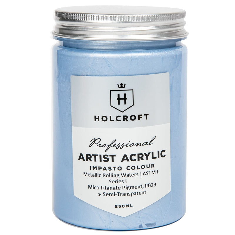 Lavender Holcroft Professional Impasto Acrylic 250ml Series 1 Metallic Rolling Waters Acrylic Paints