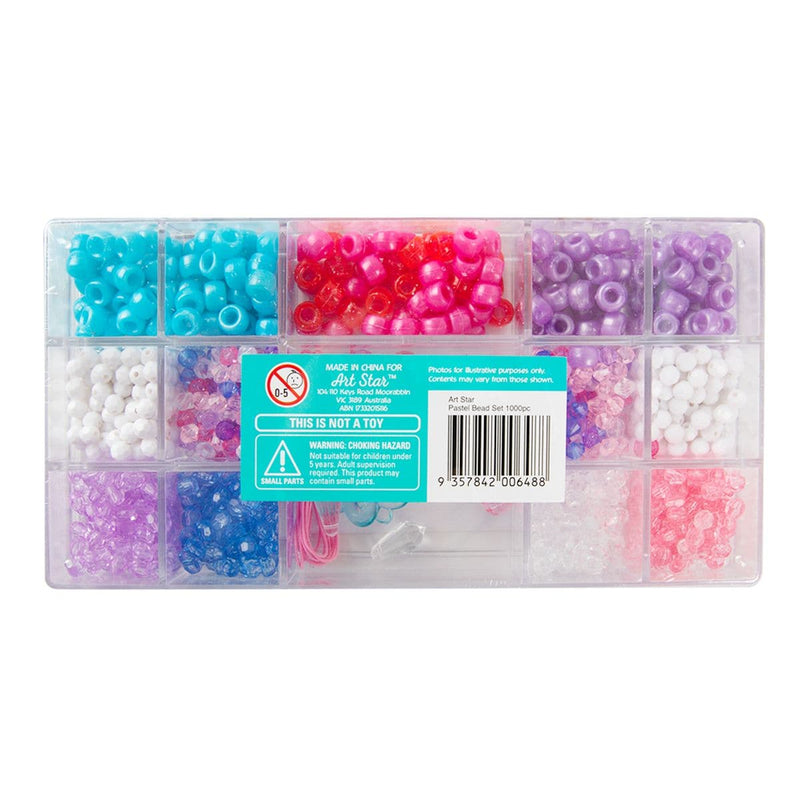 Thistle Art Star Pastel Bead Set 1000pc Beads