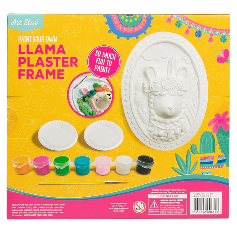 Goldenrod Art Star Paint Your Own Plaster Framed Llama Kids Craft Kits