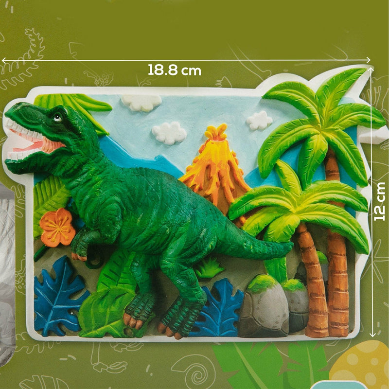 Olive Drab Art Star Paint Your Own Plaster Framed Dinosaur Kids Craft Kits