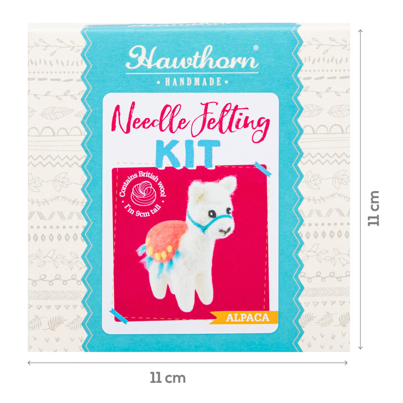 Medium Violet Red Hawthorn Handmade Alpaca Mini Needle Felting Kit Needle Felting Kits