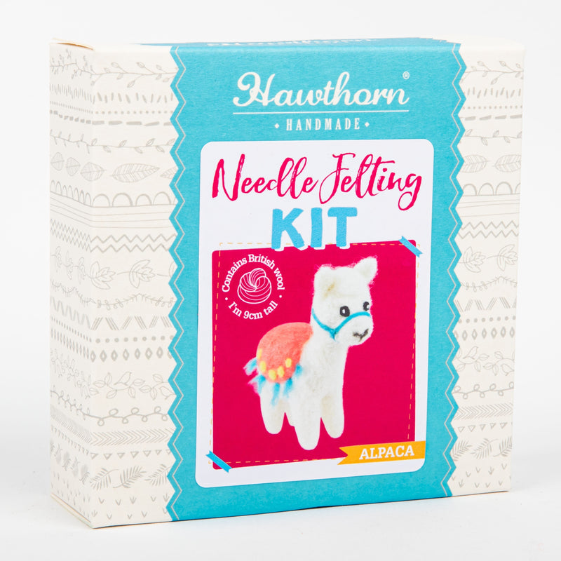 Medium Violet Red Hawthorn Handmade Alpaca Mini Needle Felting Kit Needle Felting Kits