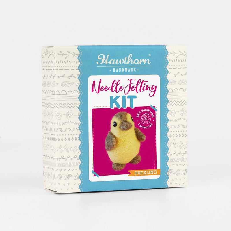 Medium Violet Red Hawthorn Handmade Duckling Mini Needle Felting Kit Needle Felting Kits