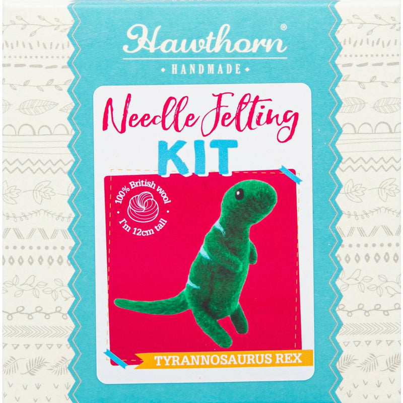 Medium Violet Red Hawthorn Handmade T-Rex Mini Needle Felting Kit Needle Felting Roving Tools and Accessories