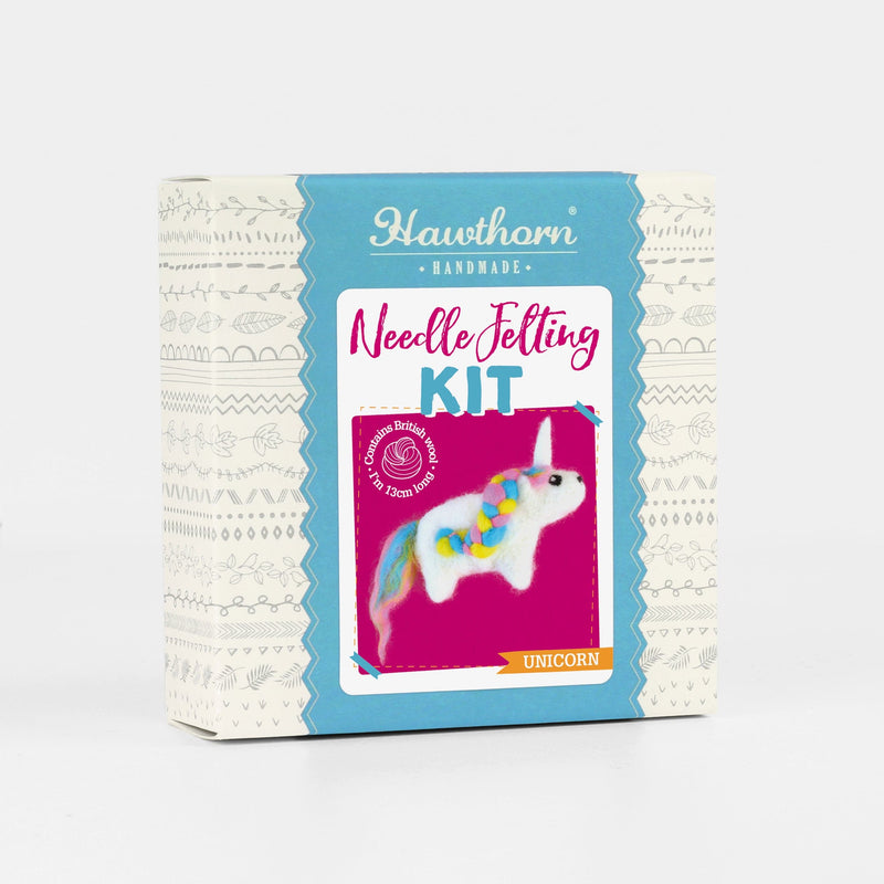 Medium Violet Red Hawthorn Handmade Unicorn Mini Needle Felting Kit Needle Felting Kits