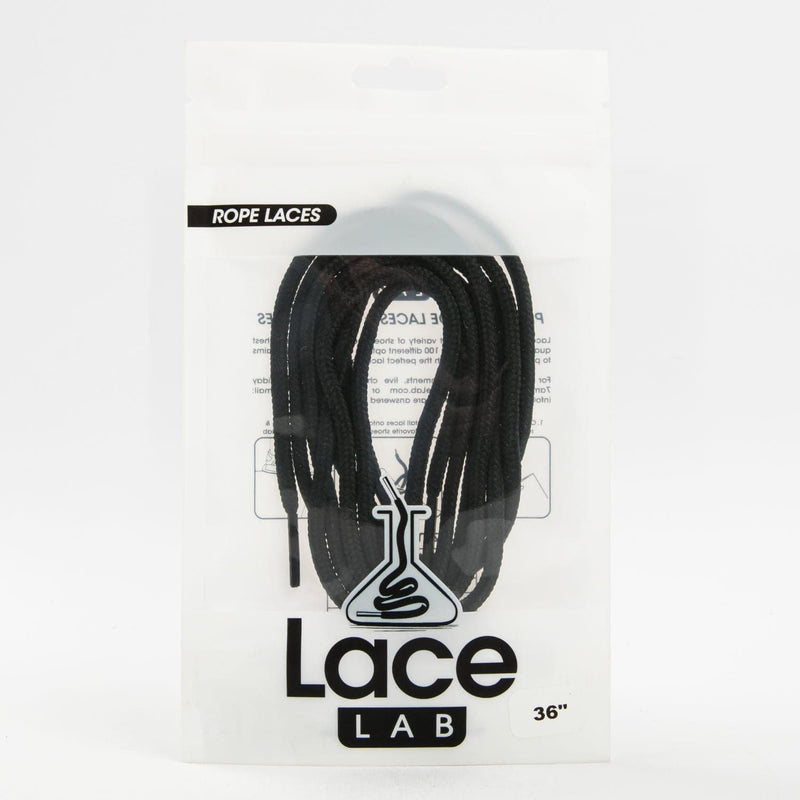 Dark Slate Gray Lace Lab Black Rope-Style Laces 36" Leather and Vinyl Paint