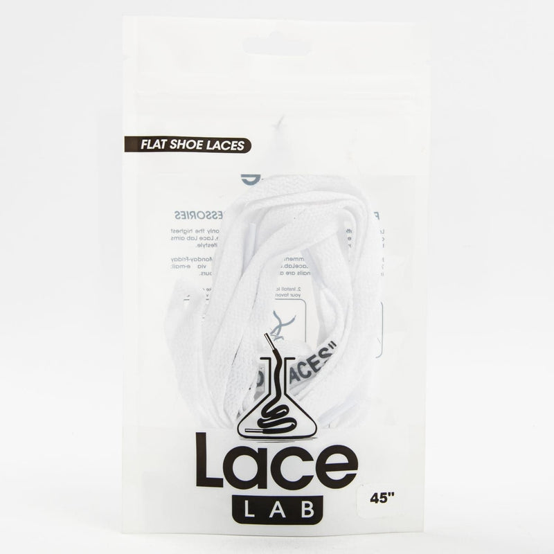 Beige Lace Lab White Off-White Style Flat Shoelaces 45" Leather and Vinyl Paint