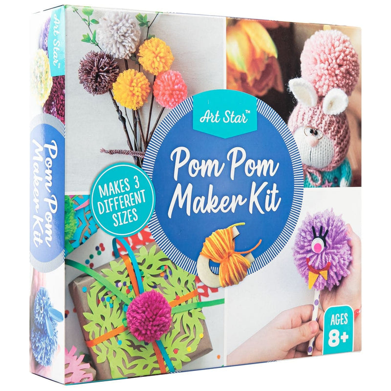 Steel Blue Art Star Pom Pom Maker Kit Kids Craft Kits
