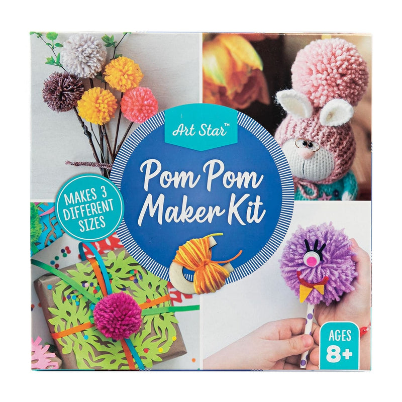 Dark Cyan Art Star Pom Pom Maker Kit Kids Craft Kits