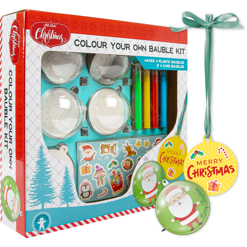 Sea Green Art Star Christmas Colour Your Own Bauble Kit Christmas