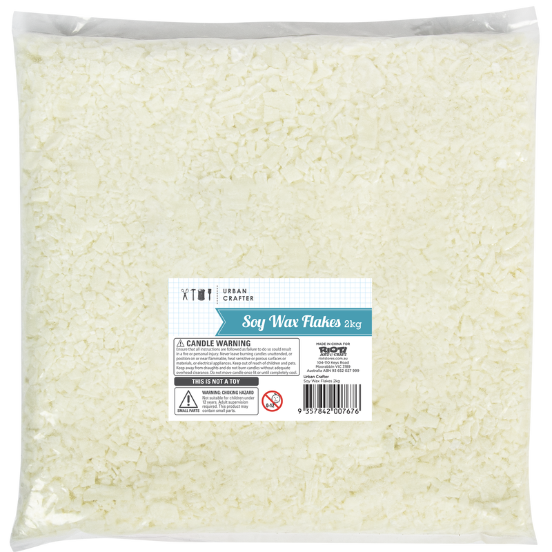 Antique White Urban Crafter Soy Wax Flakes 2kg - For Containers Candle Wax
