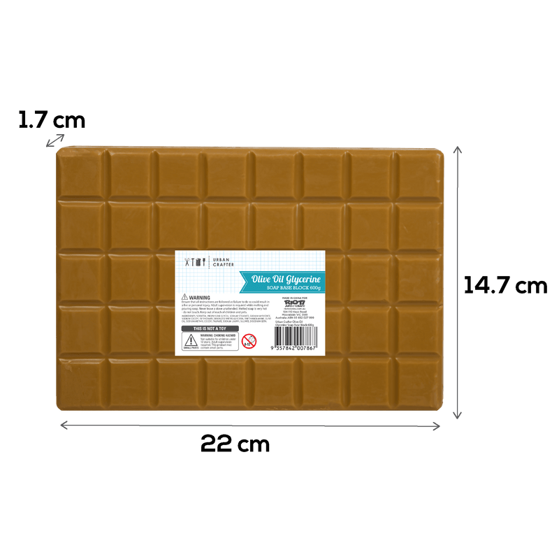 Sienna Urban Crafter Olive Oil and Glycerine Soap Base Block 600g Soap Bases