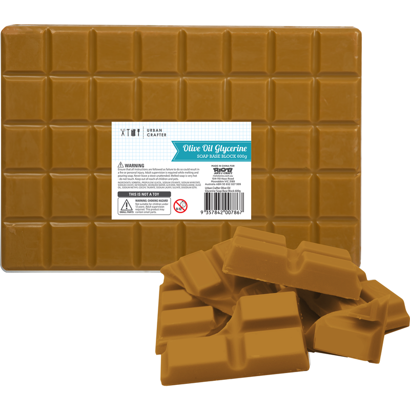 Sienna Urban Crafter Olive Oil and Glycerine Soap Base Block 600g Soap Bases