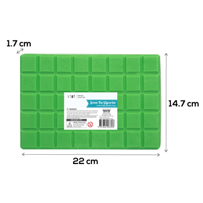 Medium Sea Green Urban Crafter Green Tea and White Glycerine Soap Base Block 600g Soap Bases