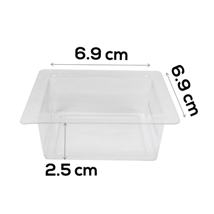 Light Gray Urban Crafter Cavity Soap Mould Square 3pc Soap Moulds
