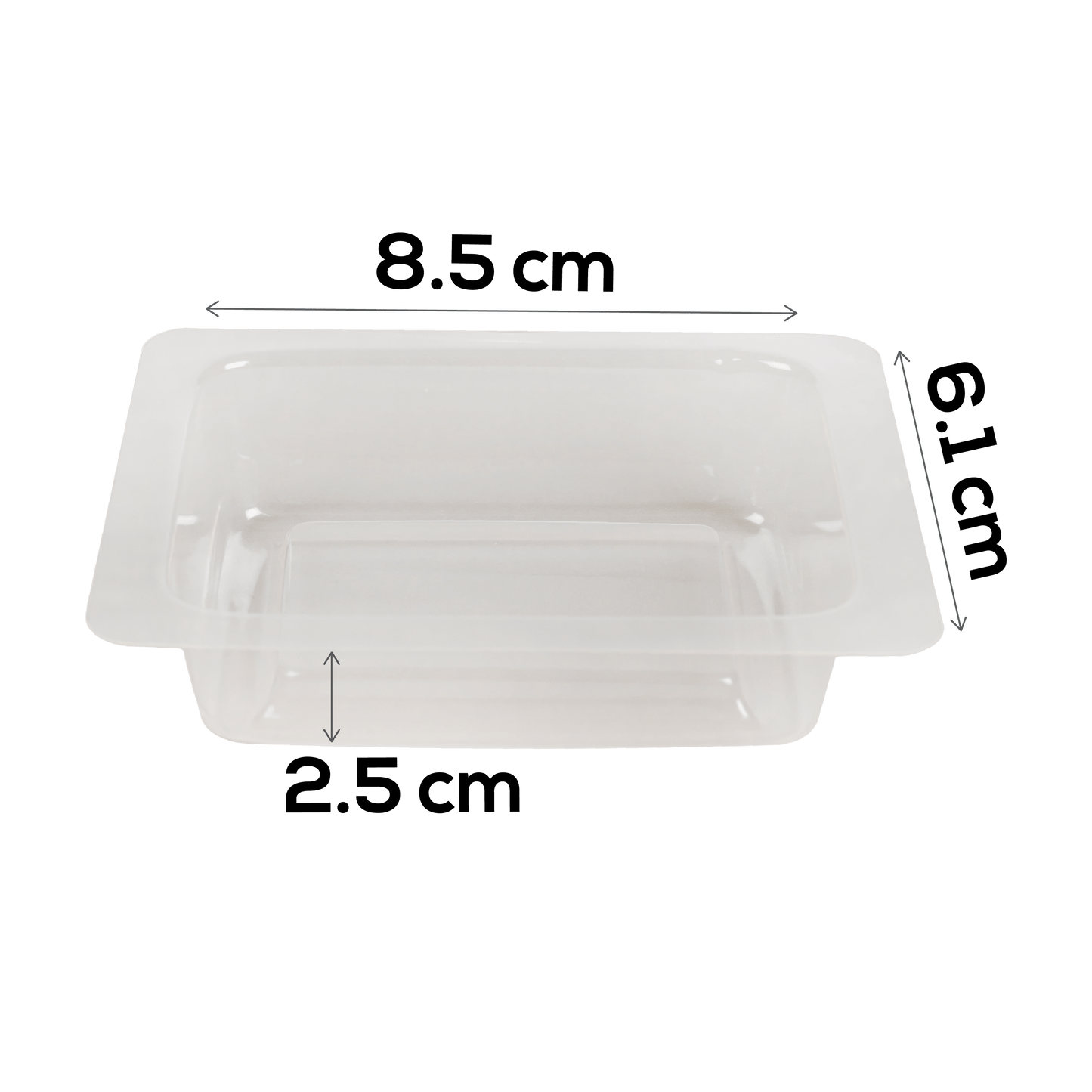 Light Gray Urban Crafter Cavity Soap Mould Rectangle 3pc Soap Moulds