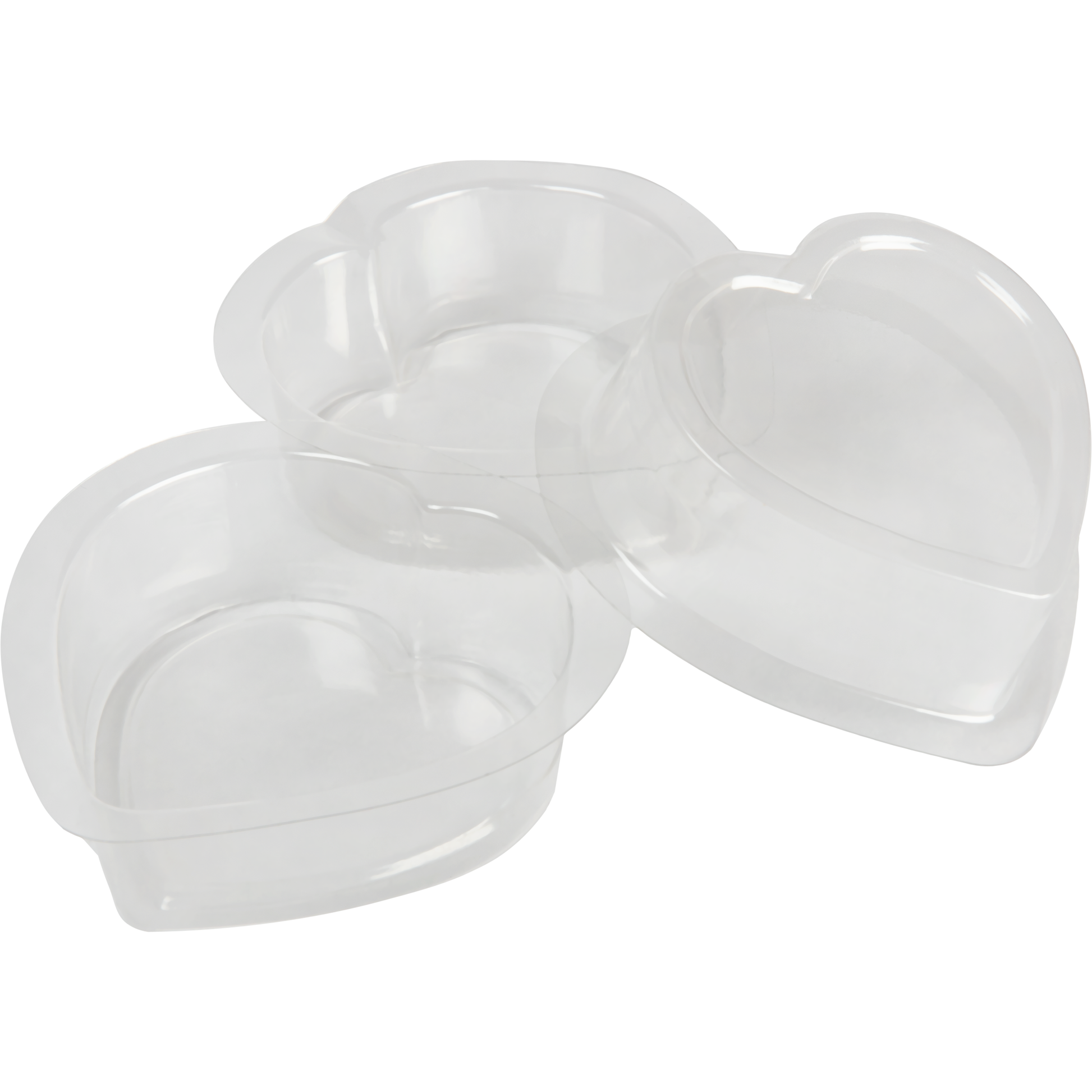 Light Gray Urban Crafter Cavity Soap Mould Heart 3pc Soap Moulds