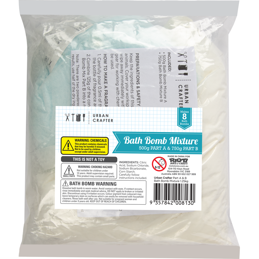 Urban Crafter Part A And B Bath Bomb Mixture 1.25kg