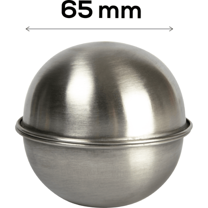 Slate Gray Urban Crafter Stainless Steel Bath Bomb Moulds 65mm diameter (Makes 1) Soap Moulds