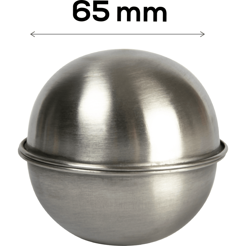 Slate Gray Urban Crafter Stainless Steel Bath Bomb Moulds 65mm diameter (Makes 1) Soap Moulds