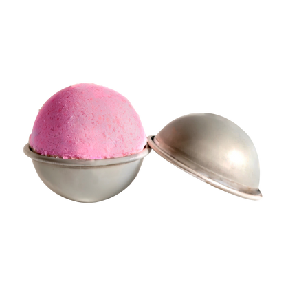 Gray Urban Crafter Stainless Steel Bath Bomb Moulds 65mm diameter (Makes 1) Soap Moulds