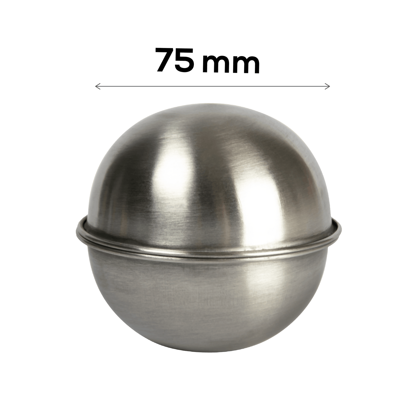 Slate Gray Urban Crafter Stainless Steel Bath Bomb Moulds 75mm diameter (Makes 1) Soap Moulds