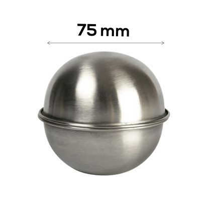 Slate Gray Urban Crafter Stainless Steel Bath Bomb Moulds 75mm diameter (Makes 1) Soap Moulds