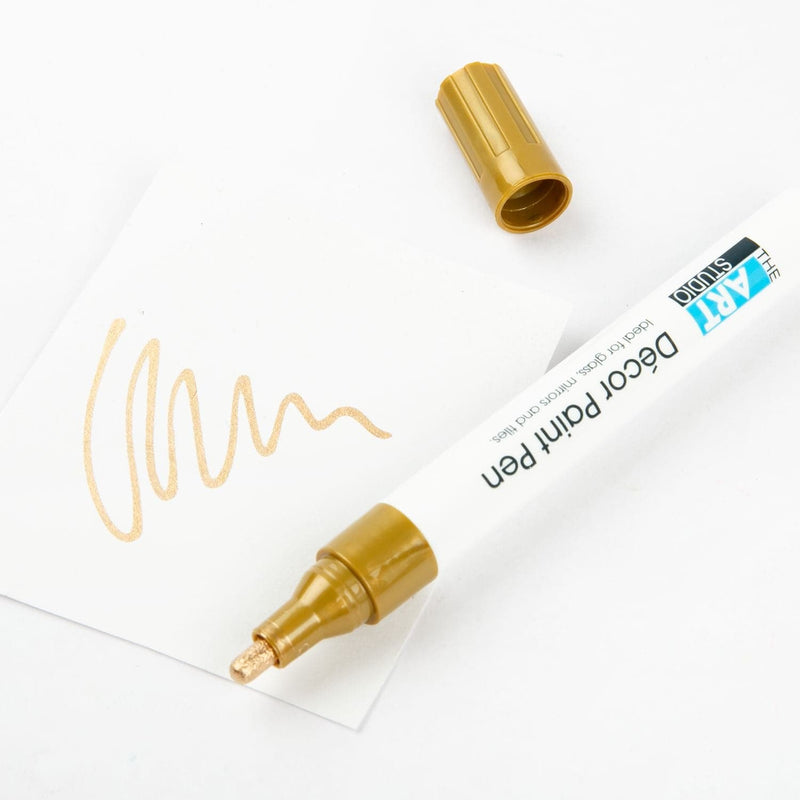White Smoke Art Studio Decor Paint Marker Gold 1pc Pens and Markers