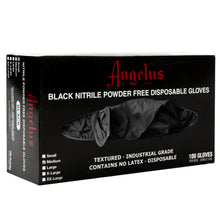 Black Angelus Black Nitrile Gloves Large Box Of 100 Leather Accessories