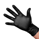 Dim Gray Angelus Black Nitrile Gloves Large Box Of 100 Leather and Vinyl Paint