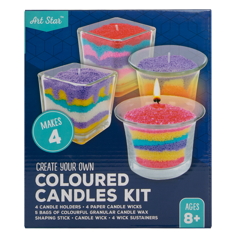 Rosy Brown Art Star Create Your Own Coloured Candle Kit Makes 4 Kids Craft Kits