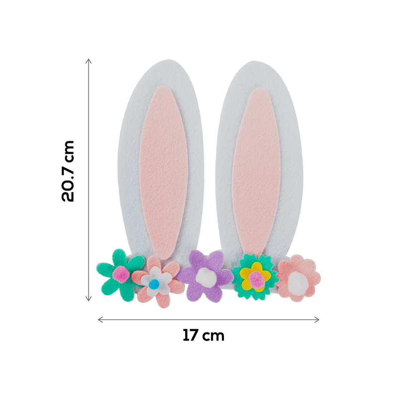 Light Gray Art Star Easter Make Your Own Felt Bunny Ears Headband Makes 1 Easter