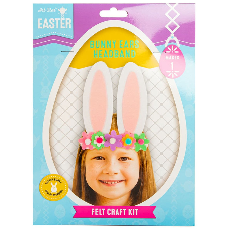 Light Gray Art Star Easter Make Your Own Felt Bunny Ears Headband Makes 1 Easter
