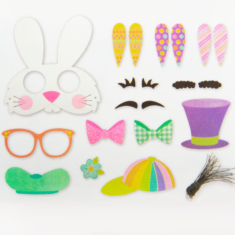 White Smoke Art Star Easter Bunny Mask Kit Makes 18 Easter