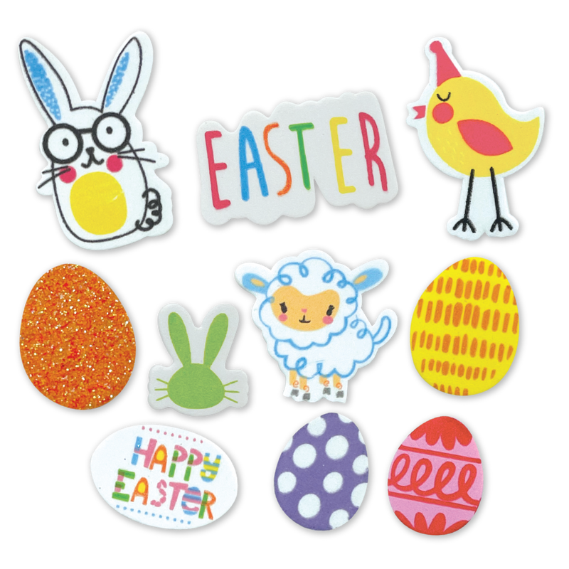 Goldenrod Art Star Easter Bumper EVA Foam Sticker Assortment Over 250pc Easter