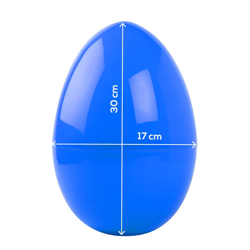 Dodger Blue Art Star Easter Large Fillable Plastic Egg Blue 30x20cm Easter