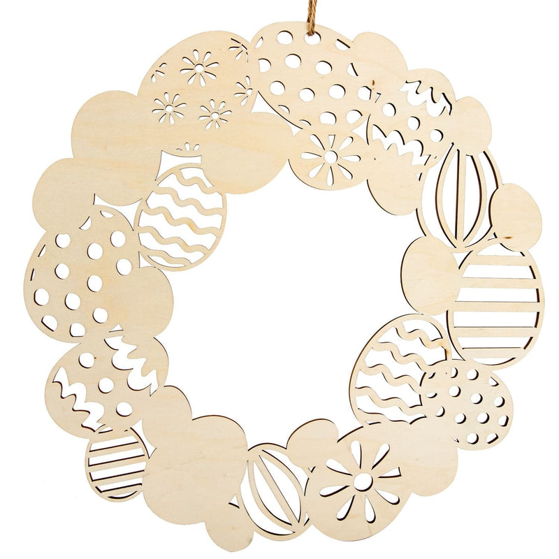 Bisque Art Star Easter Plywood Wreath 39.5 x 39.5 x 0.5cm Easter