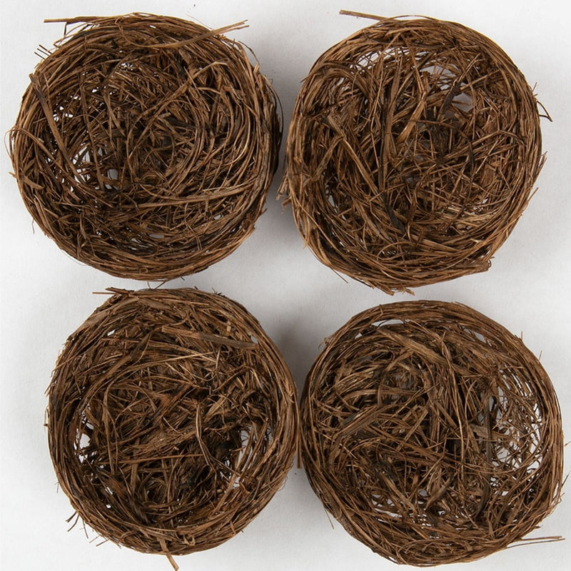 Dark Olive Green Art Star Easter Sisal Nests 5cm diameter 4pc Easter