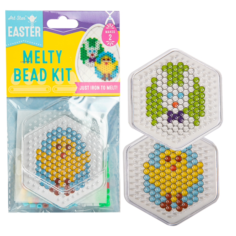 Light Gray Art Star Easter Melty Beads Egg Kit Makes 2 designs Easter