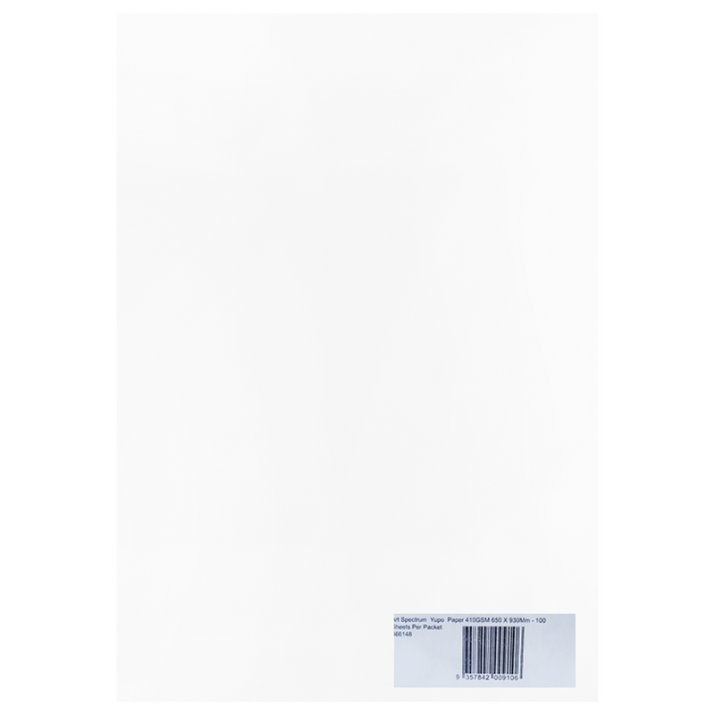 White Smoke Art Spectrum  Yupo  Paper 410GSM 650 X 930Mm - 100 Sheets Per Packet Pads