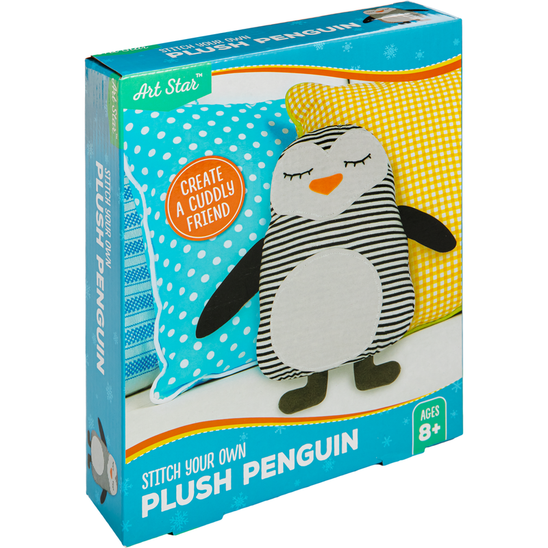 Tan Art Star Stitch Your Own Plush Penguin Kids Craft Kits