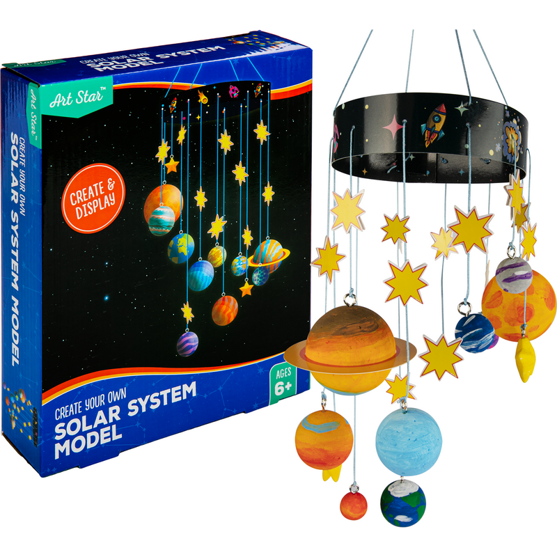 Black Art Star Create Your Own Solar System Model Kids Craft Kits