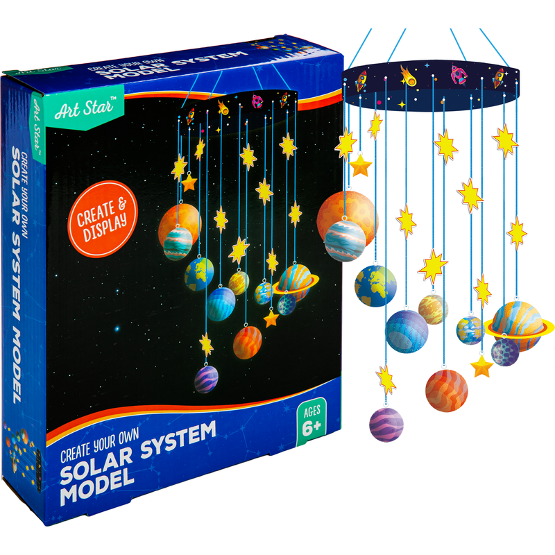 Black Art Star Create Your Own Solar System Model Kids Craft Kits